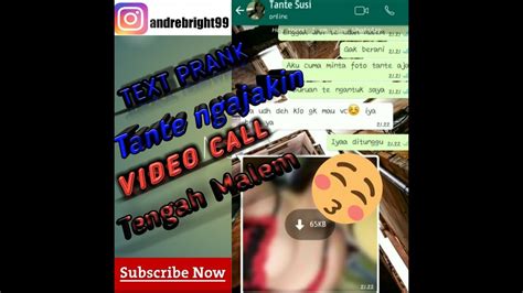 Prank Tante Minta Pap Tt Langsung Ngajak Video Call Youtube