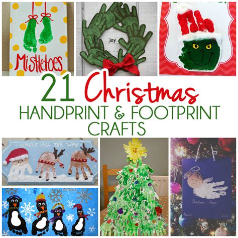 21 Handprint And Footprint Christmas Crafts Handprint