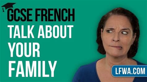 GCSE French Speaking: My Family | Gcse french, Gcse, French