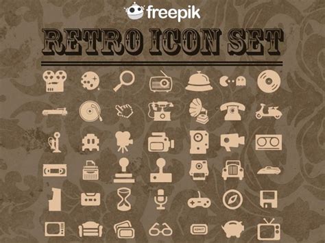 Free Retro Icons Pack