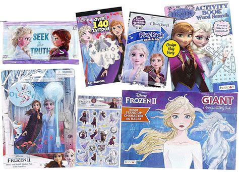 Frozen 2 Activity Book With Sticker Set Kid Journal Frozen Coloring