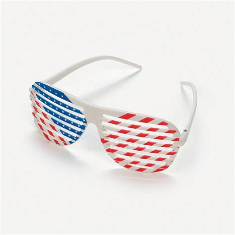 patriotic shutter glasses 12 pc oriental trading shutter shades patriotic patriotic ts