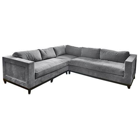 Velvet L Shape Sofa