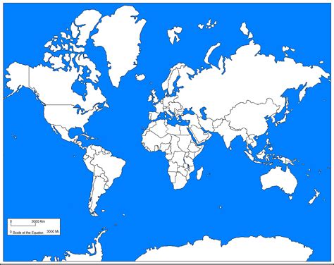 Blank World Map For Mappers