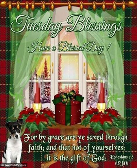 Tuesday Blessings Christmas Image Quote Pictures Photos And Images