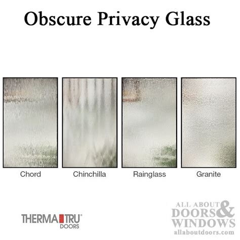 Therma Tru 22 X 36 Door Glass Lite Obscure Vinyl Frame