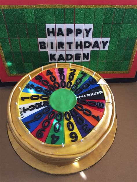 Disney wheel of fortune board game. Wheel Of Fortune Cake with game board | Wheel of fortune ...