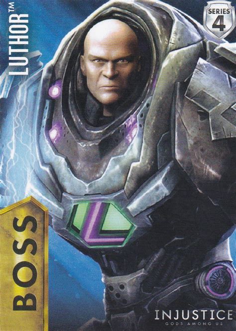 Injustice Gods Among Us Series 4 114 Boss Card Luthor Non Foil