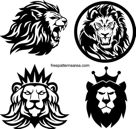 Drawing And Illustration Serious Lion Vector Dxf Eps Dgw Pdf Svg Digital