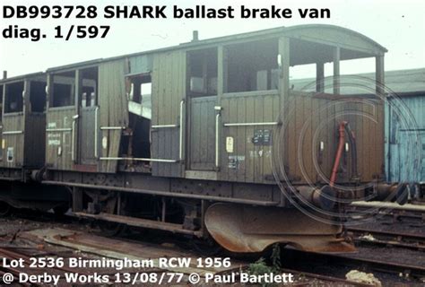 Paul Bartlett S Photographs Br Shark Ballast Plough Brake Van Zuv Zuw