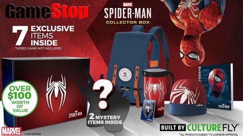 Gamestop Exclusive Spider Man Ps4 Collectors Box Announced Just Push
