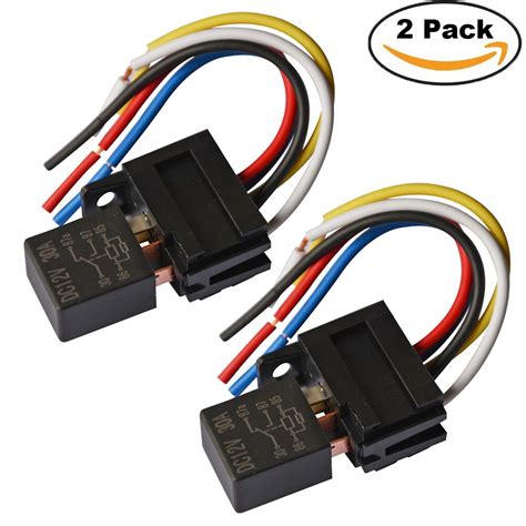 Buy 2set Auto Car Relays 12v 24v 5pin 30a Control