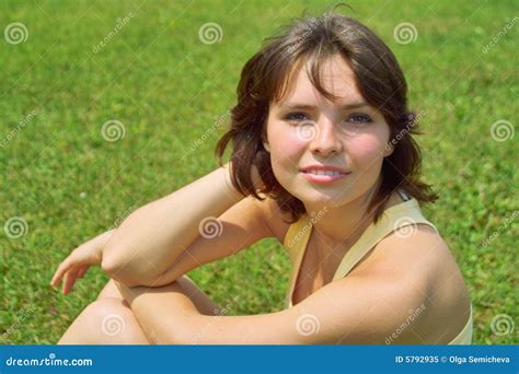 Beautiful Girl Outdoors Stock Image Image Of Green Person 5792935