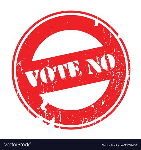 Vote No Rubber Stamp Royalty Free Vector Image