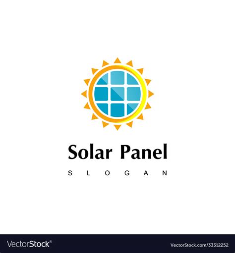 Modern Solar Energy Logo Design Inspiration Vector Image