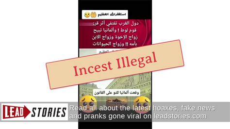 Fact Check Germany Did Not Legalize Incest Lead Stories