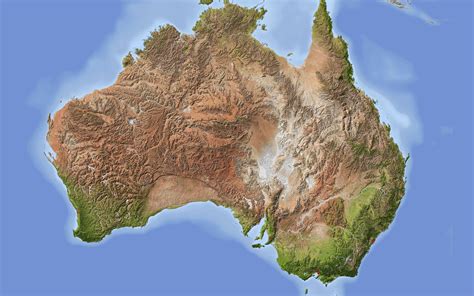 Australia Physical Map World Maps Australia Map Map Australia