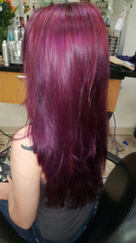 Purple And Bordeaux Paul Mitchell Color Pop Pretty Hairstyles Red