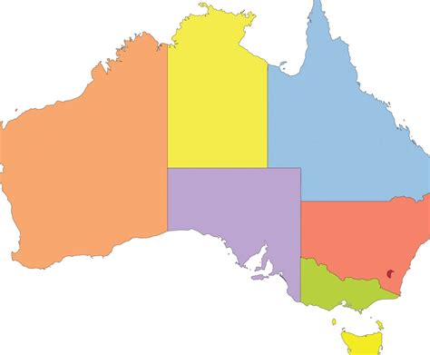 Blank Map Of Australia With States And Capital Cities Maps Of The World