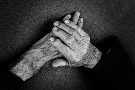 Closeup Of An Old Man S Hands Stock Image Image Of Elderly Isolated