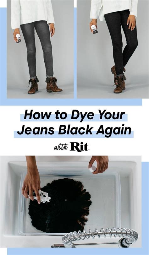 Revive Your Wardrobe Turn Your Favorite Jeans Back To Black With Rit
