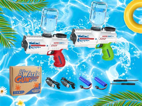 Vatos Electric Water Gun 2 Pack Of Rechargeable Water Pistols For