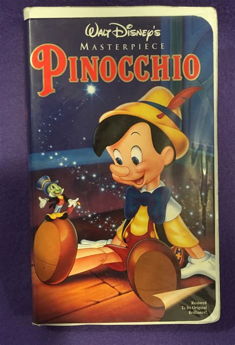 Walt Disney Masterpiece Vhs Pinocchio Kyowa
