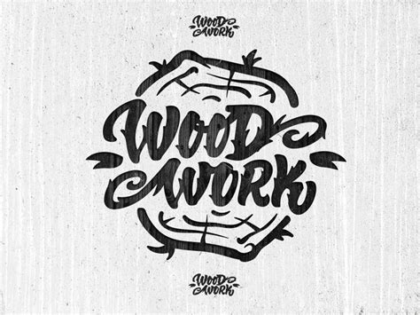 Wood Work Hand Lettering Cool Idea For A Logo Too Tree Trunk