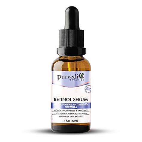 Retinol Serum With Hyaluronic Acid Organic 25 Anti Aging Face Serum