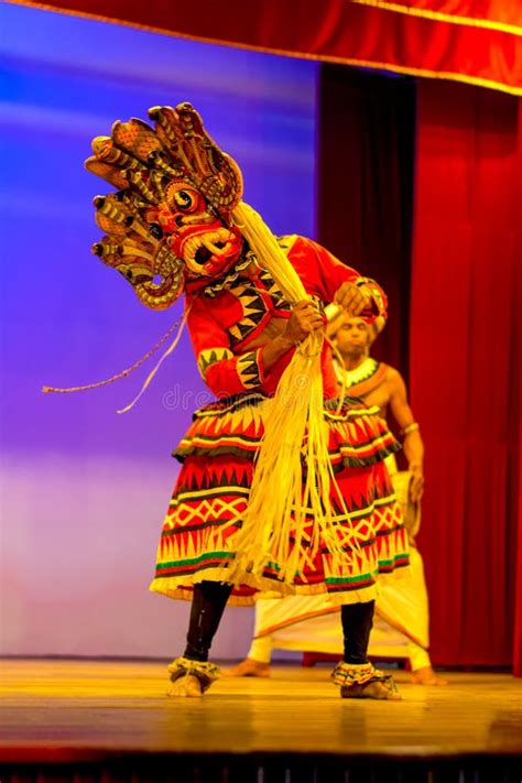 Sri Lankan Traditional Dance Performance Show Editorial Stock Photo