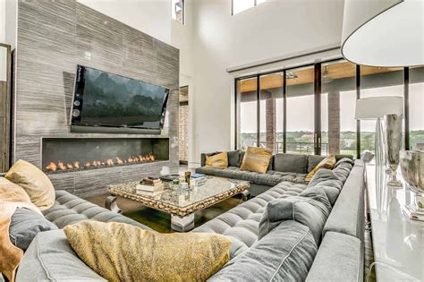 30 Modern Living Rooms With Fireplace And Tv Together Decor Snob