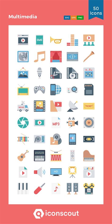 Download Multimedia Icon Pack Available In Svg Png And Icon Fonts
