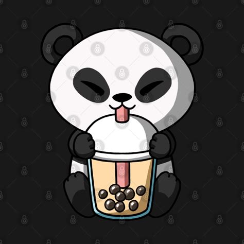 Kawaii Panda Bear Boba Milk Tea Bubble Tea Anime Panda Bear Boba Tea
