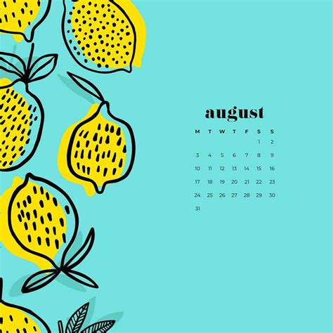 2019 Desktop Calendar Wallpaper August Stupidpilot