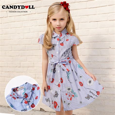 Candydoll Niñas Vestido 2019 Nuevo Estilo De Verano De Niños De Marca