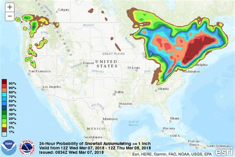 Noreaster Heading To The Us Threatening 50 Million East