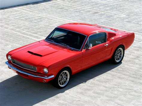 1965 Ford Mustang Fastback Resto Mod Cars Red Wallpaper 1600x1200