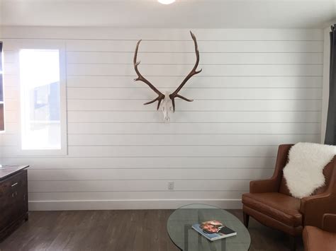 We added a wood planks or as most refer to it as shiplap to the nursery we recently made over in two days for you could do this same shiplap look on a ceiling or the entire wall. DIY Shiplap Wall for LESS! - Project Weekley