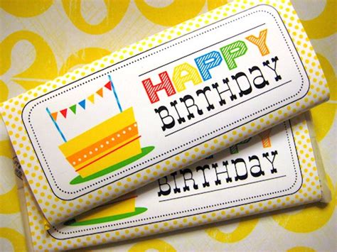 Free party printable labels for candy bars. Candy Bar Birthday Wrapper Round Up! - The Organized Mom