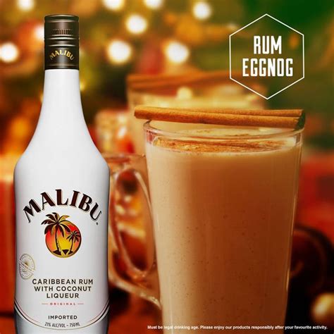 Rum Eggnog Ingredients 2oz Malibu Coconut Rum 6oz