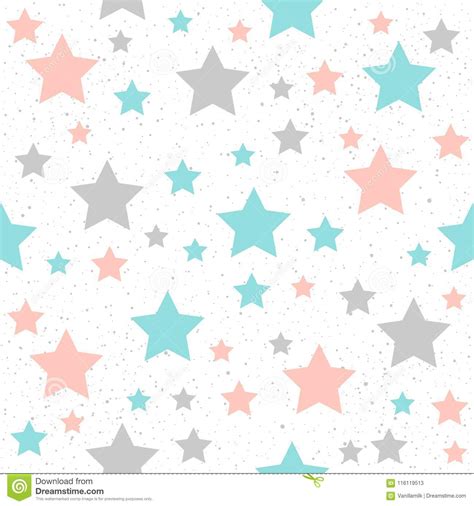 Blue is considered a calming colour, making it the perfect choice for bedrooms. Soft Pastel Star Seamless Background. Grey, Pink And Blue ...
