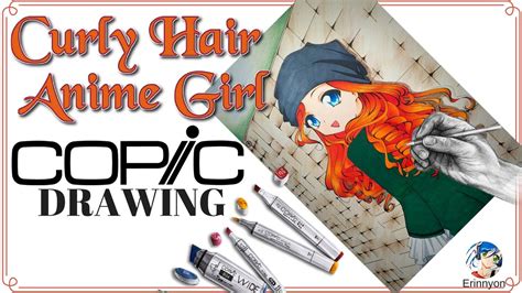 Copic Marker Coloring Animemanga Girl With Curly Hair