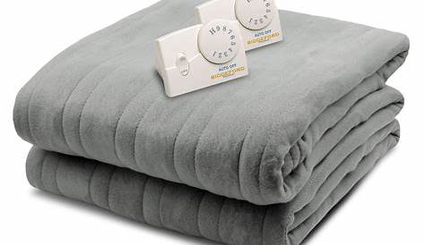 Biddeford Blankets Comfort Knit Fleece Heated Electric Blanket, King, Gray - Walmart.com