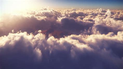 Flying Through Clouds Stock Footage Video Shutterstock