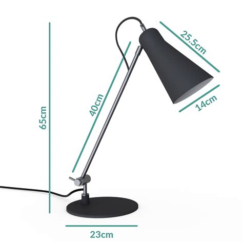 Black Adjustable Desk Lamp Grantley Furniture123