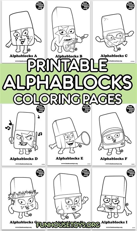 80 Free Printable Alphablocks Coloring Pages Jordendanthai