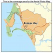 Aerial Photography Map of Bodega Bay, CA California
