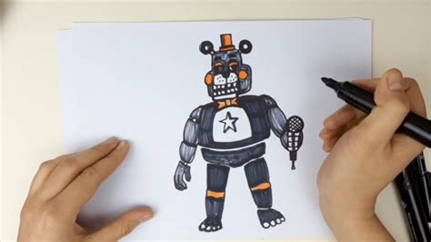 How To Draw Lefty From Five Nights At Freddys Step By Step Easy