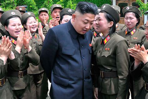 North korean leader kim jong un threatened to expand his nuclear arsenal and develop more sophisticated atomic weapons systems, saying the fate of relations with the united states depends on whether it abandons its hostile policy, state media has reported. Kim Jong-un: Photos of North Korean leader surrounded by ...