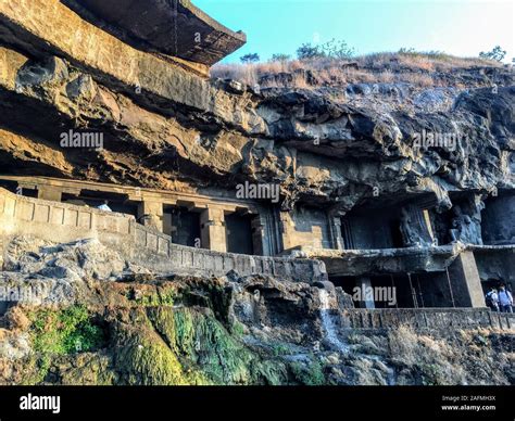 Ajanta Caves Are 30 Rock Cut Buddhist Cave Monuments From The 2nd